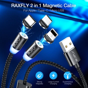 RAXFLY 2 1 Magnetinis USB Kabelio 