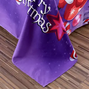 Kalėdų Patalynės Komplektas Antklode Padengti Nustatyti Patalynė Karalienė/Karalius 3D Kalėdų Senelis Medvilnės Antklodė Padengti paklode Užvalkalai Lovatiesė