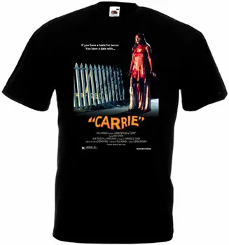 Carrie V 5 T Shirt Juoda Siaubo Filmo Plakatas Visų Dydžių S 5Xl
