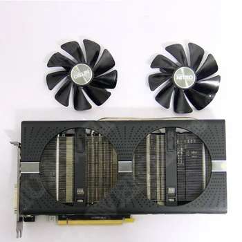 NAUJA SAPPHIRE AMD Radeon Vaizdo plokštės Aušinimo Ventiliatorius NITRO+/IMPULSO RX470 RX570 RX480 RX580 RX590 4G/8G Grafikos plokštės Aušintuvas Gerbėjai