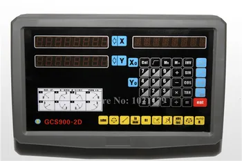 Originalus 1PCS GCS900-2D Skaitmeninis Displėjus, 2 Ašis DRO Skaitmeninis Ekranas su Montavimo Rankos Reikmenys Malūnas EDM Tekinimo Staklės