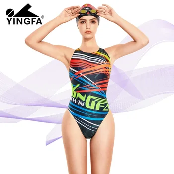 Yingfa 2020 Naujų Profesinių chloro atsparus plaukimo mergaičių maudymosi kostiumai konkurencijos maudymosi mokymo plaukti kostiumas moterims maudymosi kostiumėliai