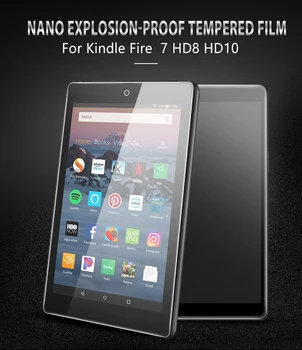 Ultra Clear Screen Protector for Kindle Fire HD 7 8 10 2019 m. 2017 m. 2018 m. Grūdintojo Stiklo Apsaugas Kino Funda
