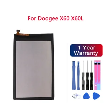 Aukštos Kokybės Originalą Doogee X60 X60L baterijos Pakeitimo 3300mAh Dalys baterija Doogee X60 X60L Baterijas + nemokamas Įrankiai