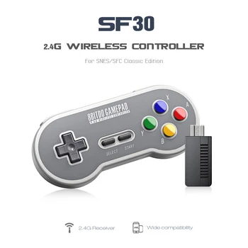 8BitDo SF30 SN30 Gamepad Belaidžio Žaidimų Valdiklis Su 2.4 G NE Android, PC, Mac