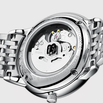 Šveicarija Mechaninis laikrodis Vyrams, Prekės ženklą, BINGER Prabangūs vyriški Automatinis Laikrodžiai Safyras Riešo Žiūrėti Vyrų Vandeniui Reloj Hombre