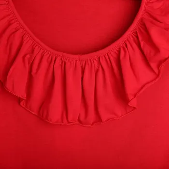 Pudcoco Naujų Vaikų, Kūdikių, Mergaičių Vaikiška Raudona Susiėmę T-Shirt+Gėlių Pieštuku Sijonas 2vnt Komplektas Komplektai
