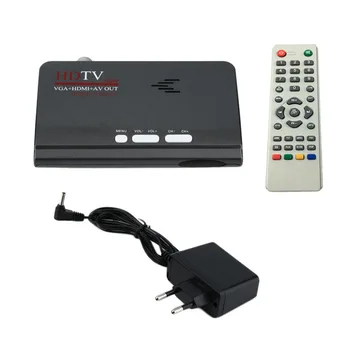 ES Digitale Sausumos HDMI 1080 P DVB-T/T2 TV Box VGA, AV CVBS Imtuvas Ontvanger Susitiko Afstandsbediening HDMI HD 1080 P VGA DVB-T2
