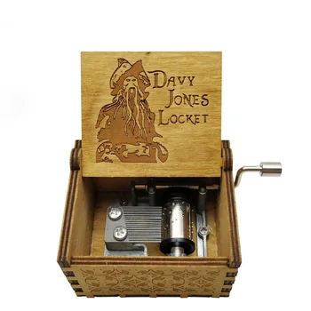 Mediniai Handd Jack Sparrow iš Karibų jūros Piratai groja melodija, Davy Jones muzikinio gimtadienio, Kalėdų dovana
