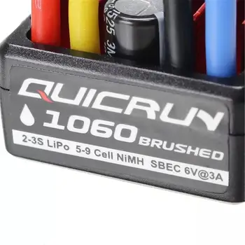 RCtown QuicRun 1060 Brushed ESC, 60A/360A 2A/5V 11.1 V RC Automobilių Dalis