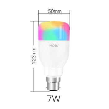 WiFi Smart Lemputės Protingas spalvotu LED Lemputė 7W RGBW APP 