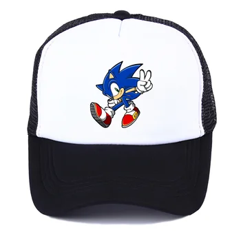 Populiarus žaidimas, animacija, Sonic The Hedgehog vasaros tinklai jaunimo mados beisbolo kepurę pavasario orui skėtį nuo saulės kepurė