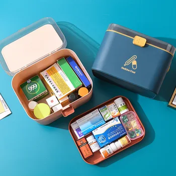 Šeimos Medicinos talpinimo nešiojamų mažas medicina dėžutės vaikams, medicina lauke plastikinių medicinos saugojimo dėžutė