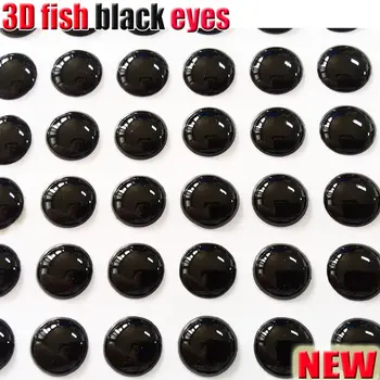KARŠTO žvejybos masalas akis 3D vientisos spalvos žuvies akis 500pcs/daug spalva JUODA žvejybos reikmenys