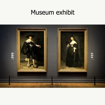 Kiaunė Soolmans ir Oopjen Coppit vestuvių pateikė Rembrandt Van Rijn, Žinomų Tapybos spausdinimo ant Drobės, Sienos Menas, Portreto Fotografavimas