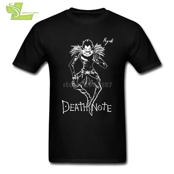 Death Note Anime Cool T Marškinėliai Vyrams Paauglių Medvilnės Trumpas Rankovėmis Tee Spausdinti Mėlyna Vyrų T-Shirt