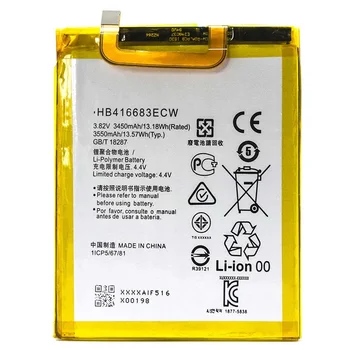 3550 mAh, Telefono Baterija Huawei HB416683ECW Nexus 6P Aukštos Kokybės Pakaitinis Bateria Įkraunamas Baterijas