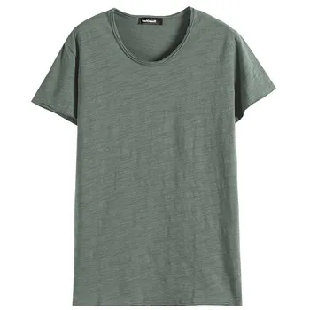 6682-T-marškiniai nauji vyriški trumparankoviai marškinėliai atvartas vidutinio amžiaus verslo vientisos spalvos marškinėliai vasarą