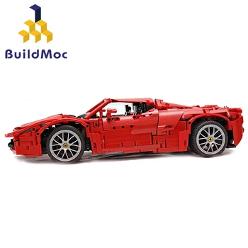 BuildMoc įrangos pardavimas, biuro įrangos RC Automobilių Žaislai Berniukams Klasikinis Roadster Blokai SS City Super Automobilių Lenktynių Blokai Švietimo Žaislai Vaikas