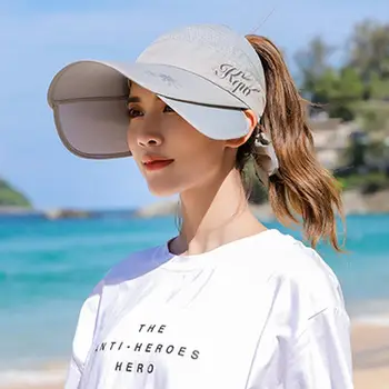 2020 Naujų Saulės Kepurės Moterims, Ištraukiamas Saulės Skydelis Skrybėlę Žvejybos Fisher Paplūdimio Skrybėlę Lauko UV Apsauga Kamuolys Bžūp korėjos Stiliaus Skrybėlę Kelionės