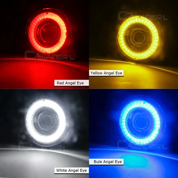 2in1 Automobilio LED Rūko žibintų Asamblėjos Angel Eye DRL Šviesos važiavimui Dieną 30W 8000LM 12V Honda Pilot 3.5 L V6 2012 2013