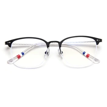 Peekaboo aikštėje akinius moterims, skaidraus lęšio juodas leopardas kompiuterių optiniai akinių rėmeliai, skirti vyrų acetatas unisex