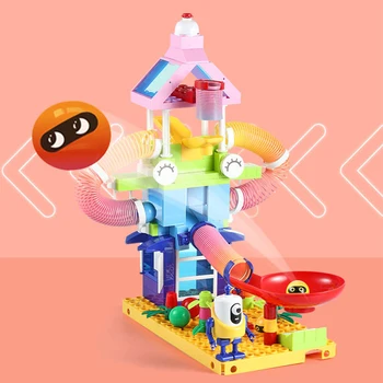 Didelių Vienetų Temą Scence Blokai Švietimo Žaislai Vaikams Sekti Kamuolius Dizaineris Juokinga Plytų Statybos Žaislas Kūdikiui