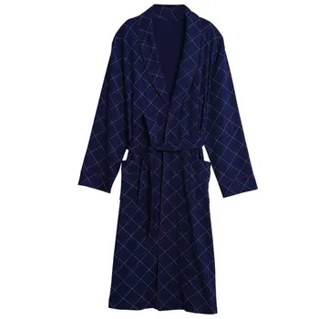 Moterų Ir Vyrų Chalatas Kimono Suknelė Sleepdress Rudenį Medvilnės Pora Skraiste Sleepwear Pledas Mėgėjams Atsitiktinis Naktiniai Drabužiai Namų Padažu