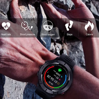 MC01 Smart Watch Širdies ritmas, Kraujo Spaudimas Sveikatos Stebėsenos Smartwatch Vyrų Sport Tracker Žiūrėti 