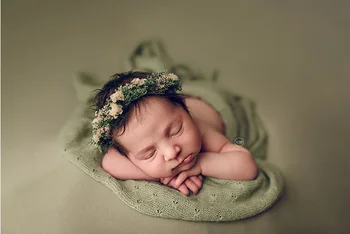 2021 Naujagimių Fotografijos Rekvizitai Kūdikių Gėlių Ekrano Užsklandą Full Moon Baby Kūdikių Galvos Apdangalai Princesė Mergina, Plaukų Aksesuarų, Gėlių Ekrano Užsklandą