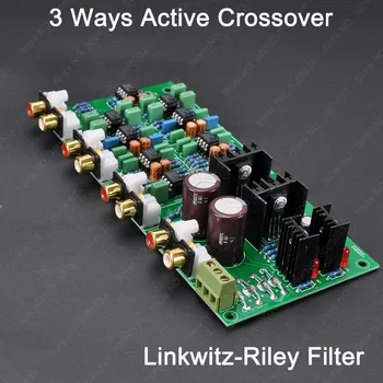 3 Būdai-24dB/Oct Crossover Linkwitz-Riley Active XOVER Elektros Dažnio Dalijimo Tinklas BIAMP Bi-Amping Garso Stiprintuvas