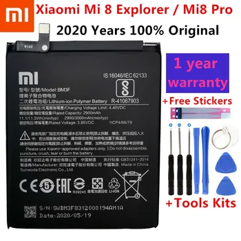 Xiao mi Originalus BM3F 3000mAh baterija Xiaomi 8 Mi 8 Explorer/Mi8 Pro BM3F Telefonas Pakeitimo Baterijas +Įrankiai