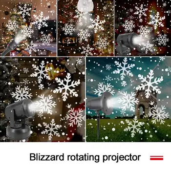 Snaigės Projektorius Pasukti LED Lengvųjų Komercinių Apšvietimo Lempos Kalėdų/Lauko Dekoro Kraštovaizdžio Scenos Apšvietimo Efektas
