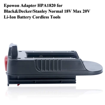 Mažmeninės prekybos Hpa1820 20V Baterija Konvertuoti Adapteris, Black Decker/Stanley/Porter Kabelis 20V Max Ličio Baterija Black Decker, 18V Ni