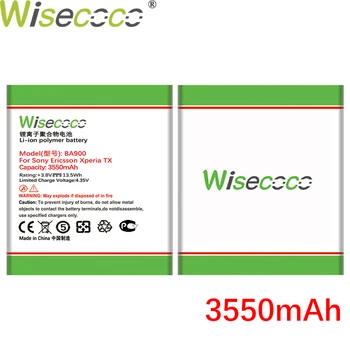 Wisecoco 3550mAh BA900 Baterija Sony Ericsson LT29i Xperia TX/J ST26i/L S36h C2105 E1 J L M C2104 C1904 C1905 Mobilusis Telefonas