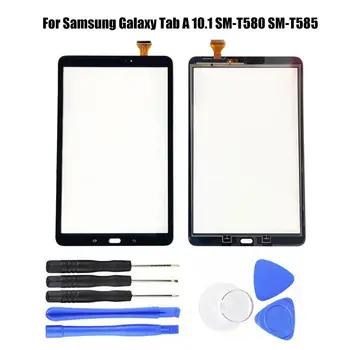 Samsung Galaxy Tab 10.1 SM-T580 SM-T585 LCD ekranas ir Touch Ekranas skaitmeninis keitiklis Jutiklinis Ekranas Jutiklių Skydas Tablet Replacemen