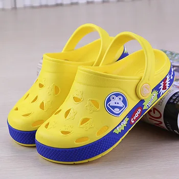 Vaikiški sandalai vaikams, Batai iki 2018 m. vasaros naują tuščiaviduriai batus vaikų lengvas sodo batai, didmeninė dydis 26-36
