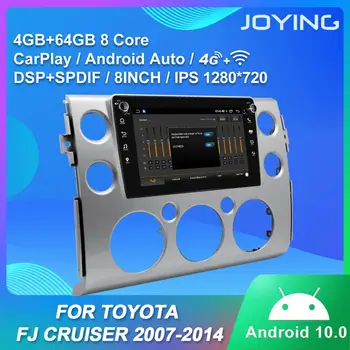 Android 10.0 Automobilį Galvos Vienetas Radijo Garso GPS Multimedia Player 1280*720 forTOYOTA FJ Cruiser 2007-SWC stereo 8
