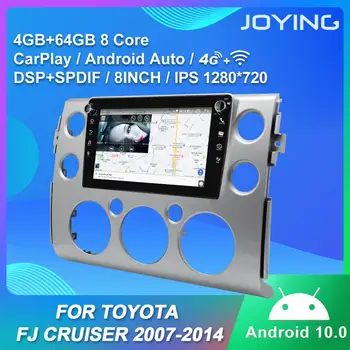 Android 10.0 Automobilį Galvos Vienetas Radijo Garso GPS Multimedia Player 1280*720 forTOYOTA FJ Cruiser 2007-SWC stereo 8