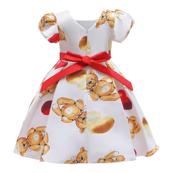 2020 Metų Vasaros Gėlių Mergaitės Suknelė Birthday Party Dress Aukštos Kokybės Animacinių Filmų Princesė Suknelė Mergaitėms Vestuvių Suknelė Vaikų Drabužiai