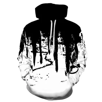 Mados Dažai, tapyba vyras hoodies 3d spausdinimo Palaidinukė Laisvi Vyrų drabužiai atsitiktinis Spalvinga hoodies vyrų negabaritinių hoodie kietas Hoody