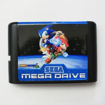 Sonic Klasikiniai Herojai 16 Bitų MD Žaidimo Kortelės Sega Mega Drive Genesis