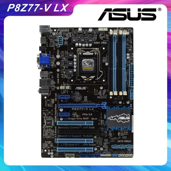 ASUS P8Z77-V LX darbalaukio DDR3 1155 plokštė i3 i5 22/32nm CPU USB3.0 32GB SATA3 HDMI VGA Z77 originalus naudojami mainboard PC lentos