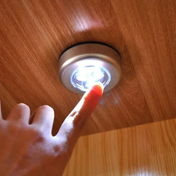 Mycyk 3LED touch šviesos paglostyti žibintus, automobilio avarinis namų sienų apšvietimo kabineto mažų naktį šviesos 1PC Touch Lempa, Maža Virtuvė