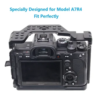 Pro A7R4 Narve A7R IV Kamera Narve Sony A7R Mark IV Camera W/ 1/4 3/8 Sriegio angos su rankena Viršuje, Mikrofonas 