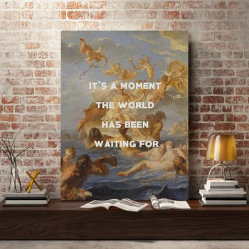 Veneros gimimas citata Klasikinio meno meme Tapybos sienos Menas Drobė kambarį namuose miegamasis studijų bendrabučio spaudinių apdaila