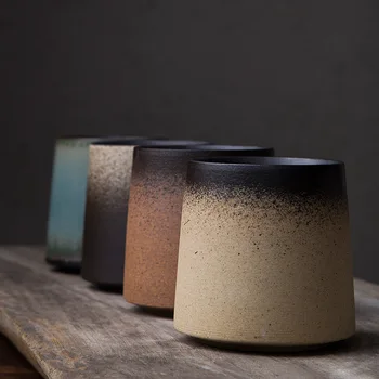 Japonų Stiliaus Originalus Kūrybinės Keramikos Puodelius Asmenybės Paprasta Retro Taurės Nuolydis Vandens Puodelis Kavos Puodelį, Home Office Drinkware