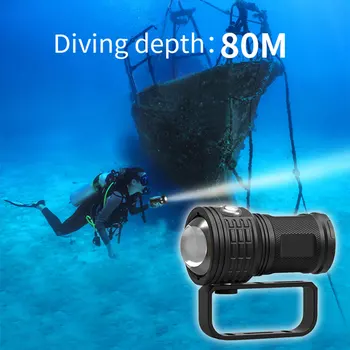 500W Povandeninis Žibintuvėlis LED Nardymas Žibintuvėlis Lengvas Vandeniui Fotografijos COB Lengva, Vežančių LED Žibintuvėlis