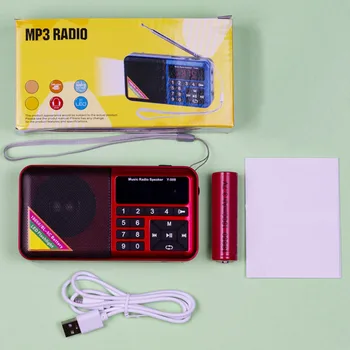 Nešiojamų Radijo Vyresnysis Multi Funkcinis Žiniasklaidos Garsiakalbis MP3 Muzikos Grotuvas GDeals