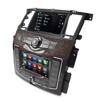 Naujausias Dvigubas Ekranas Android Automobilio Stereo Nissan Patrol Y62 2010-2020 Metų Automobilio DVD Grotuvas GPS Navigacija